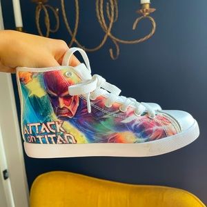 Custom Painted Attack on Titans Anime Sneakers
